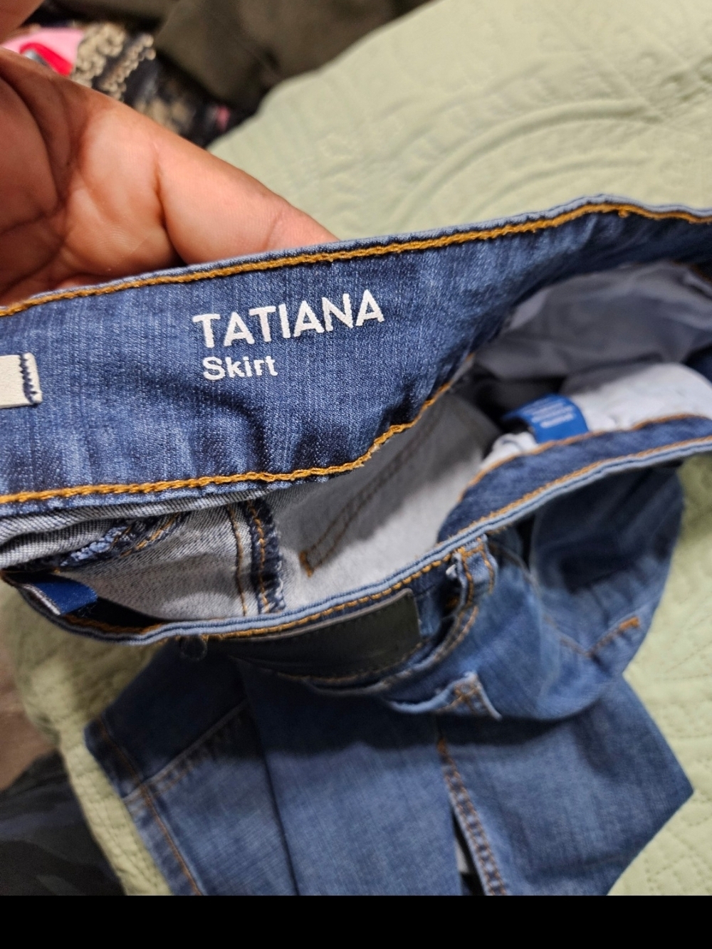 !it jeans Blue Denim Button-Front Pencil Skirt - Picture 3 of 6
